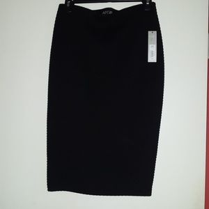 Black pencil skirt